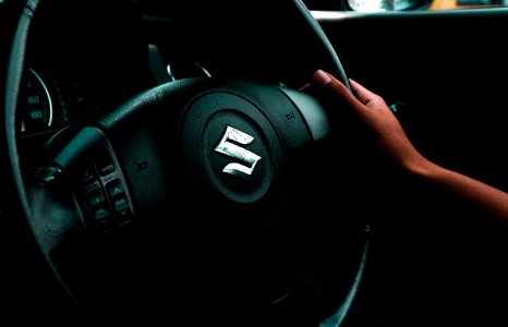 Black Suzuki Steering Wheel
