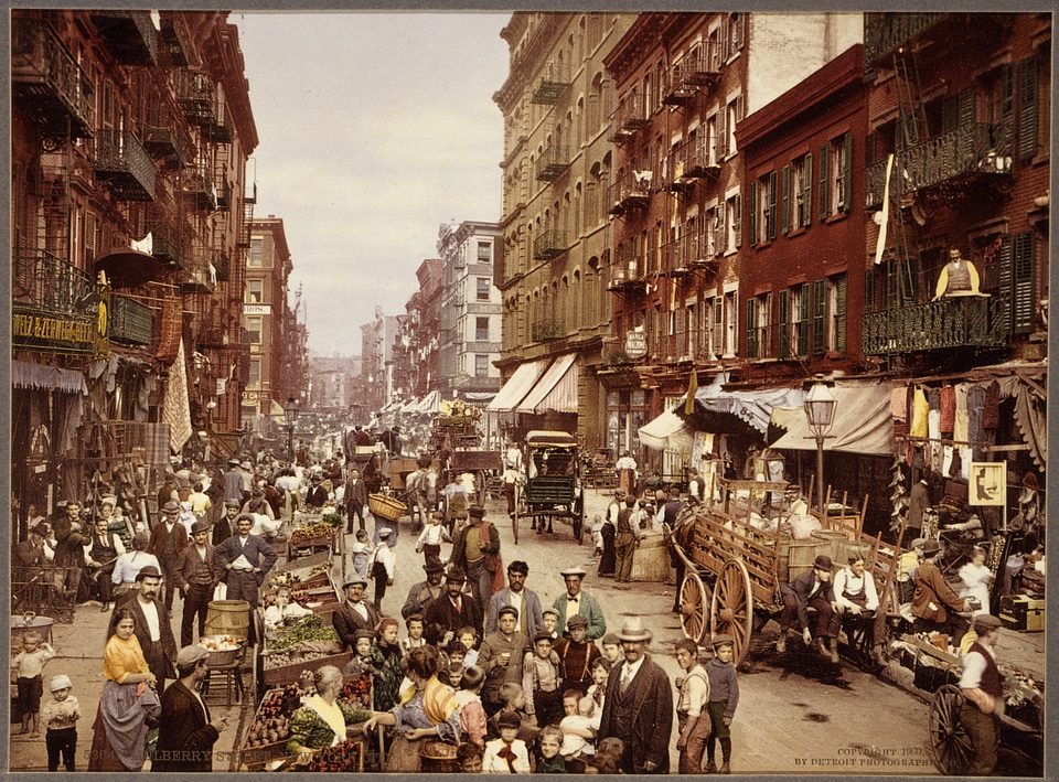 Mulberry street new york manhattan
