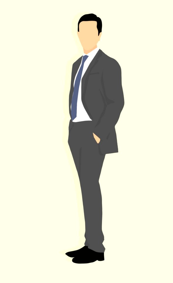 Standing Man Suit Formal Wear