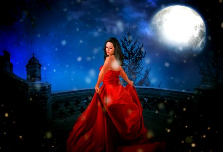 Sky Beauty Darkness Lady