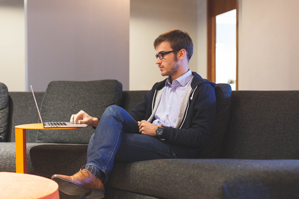 Man planning business