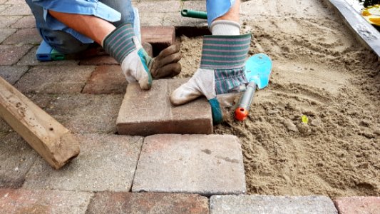 Soil Bricklayer Flooring Floor photo