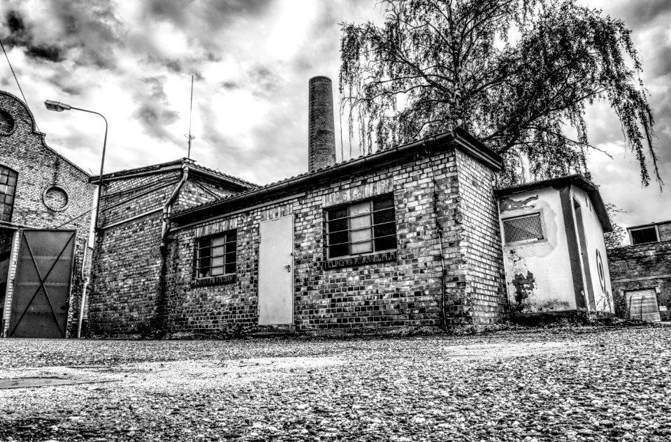 Black And White House Home Town