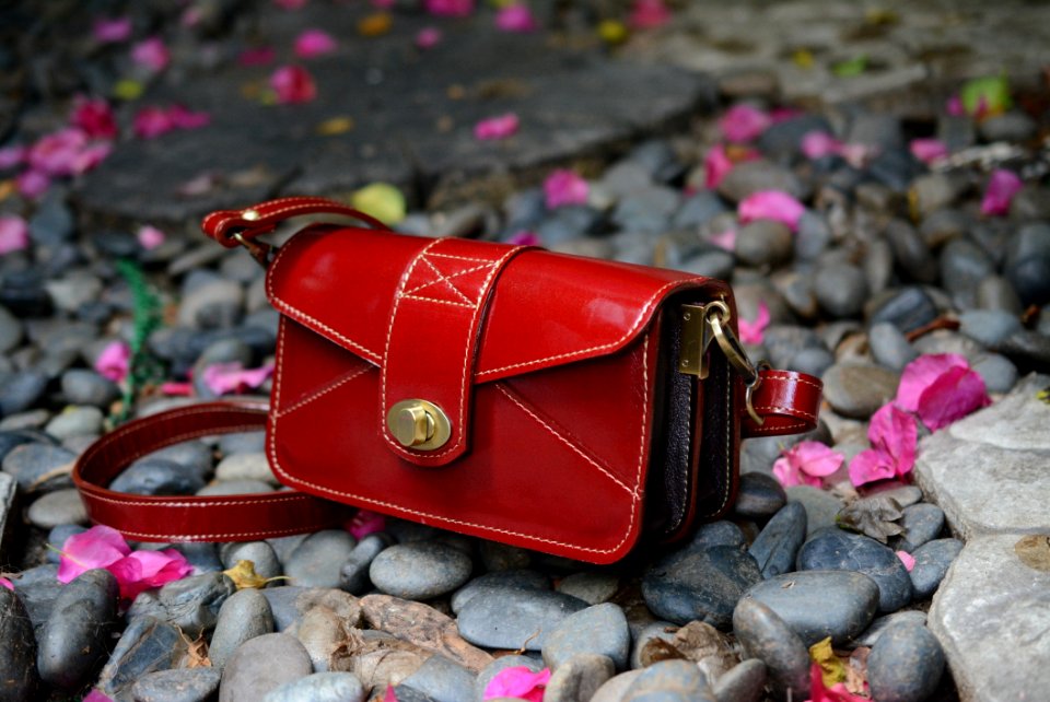 Red Pink Handbag Bag