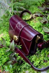 Purple Plant Grass Handbag photo