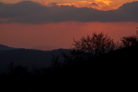 Sky Dawn Red Sky At Morning Atmosphere photo