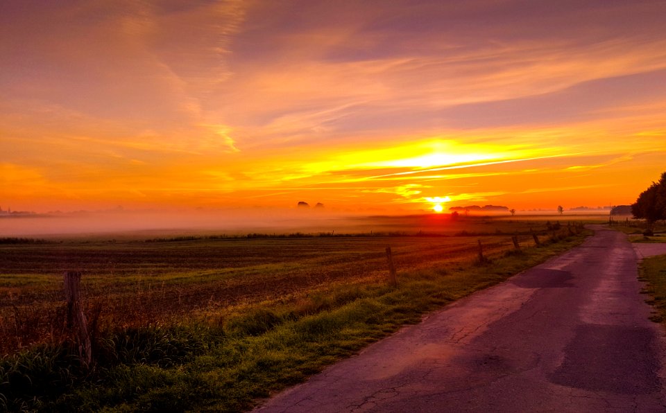 Sky Horizon Afterglow Dawn photo