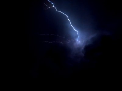 Thunder Sky Lightning Atmosphere photo