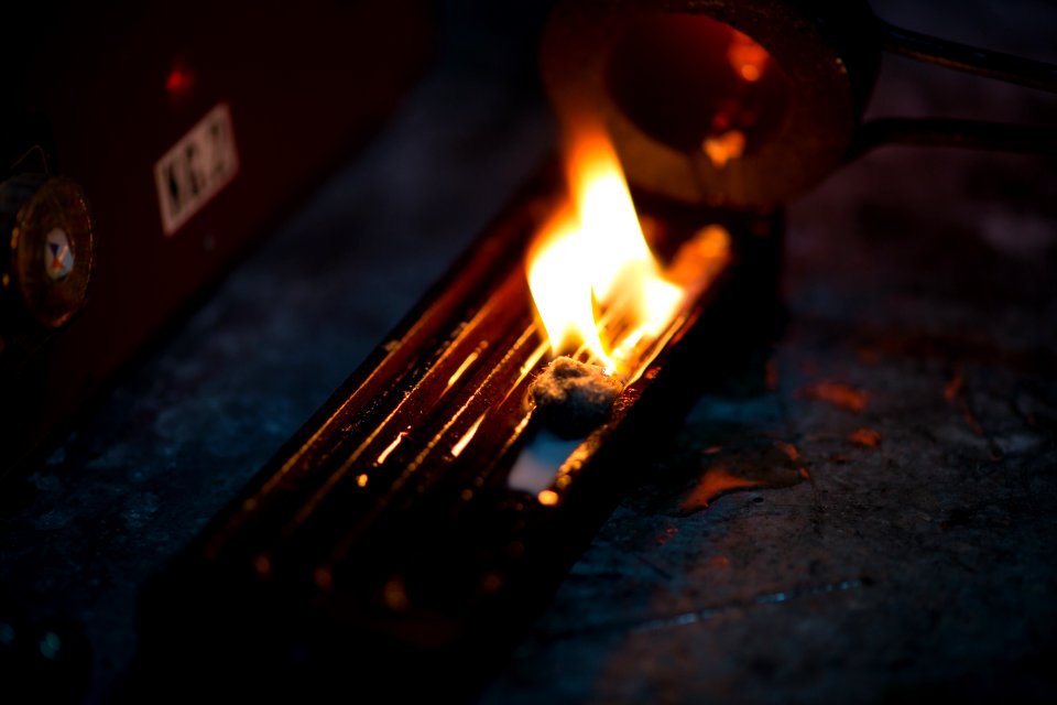 Black Ornament With Fire