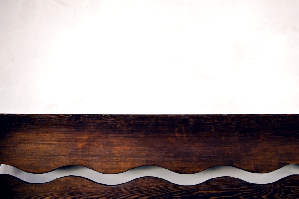 Brown Wooden Wall Shelf