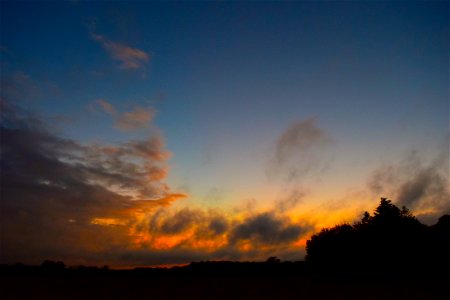 Sky Afterglow Dawn Cloud photo