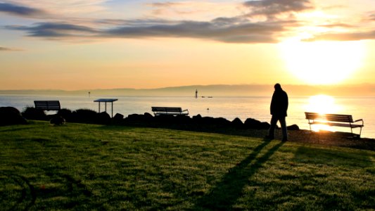 Sky Sea Sunrise Horizon photo