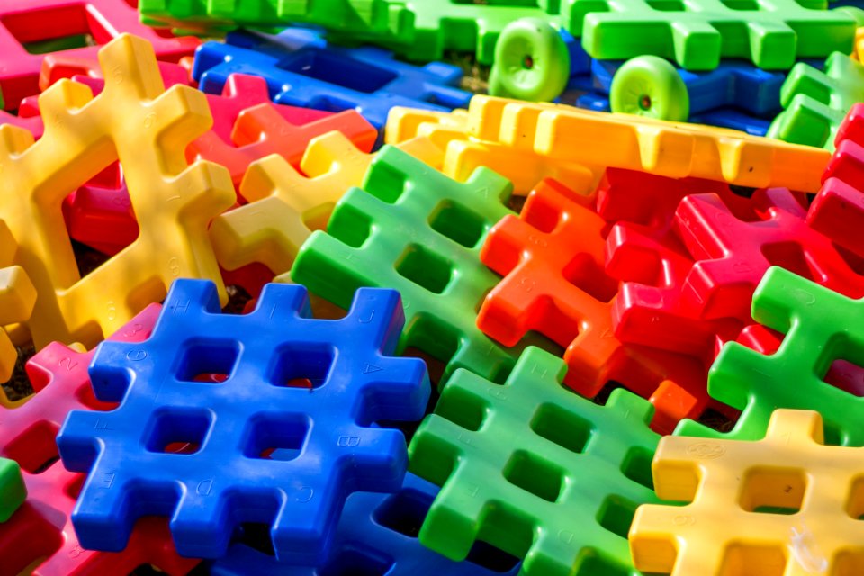 Yellow Toy Toy Block Play