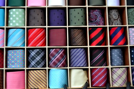 Necktie Pattern Textile Design photo