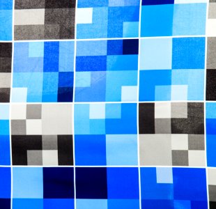 Blue Pattern Textile Design photo