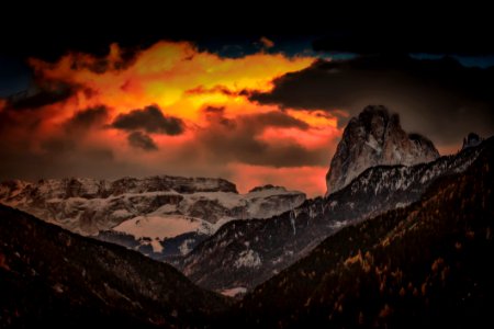 Rock Formation During Golden Hour