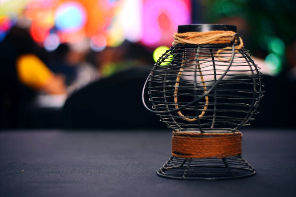 Selective Focus Photograph Od Black And Brown Metal Candle Lantern photo