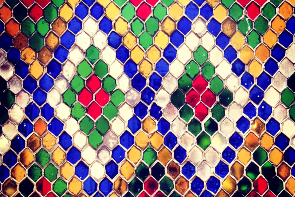 Multicolored Mosaic Photo