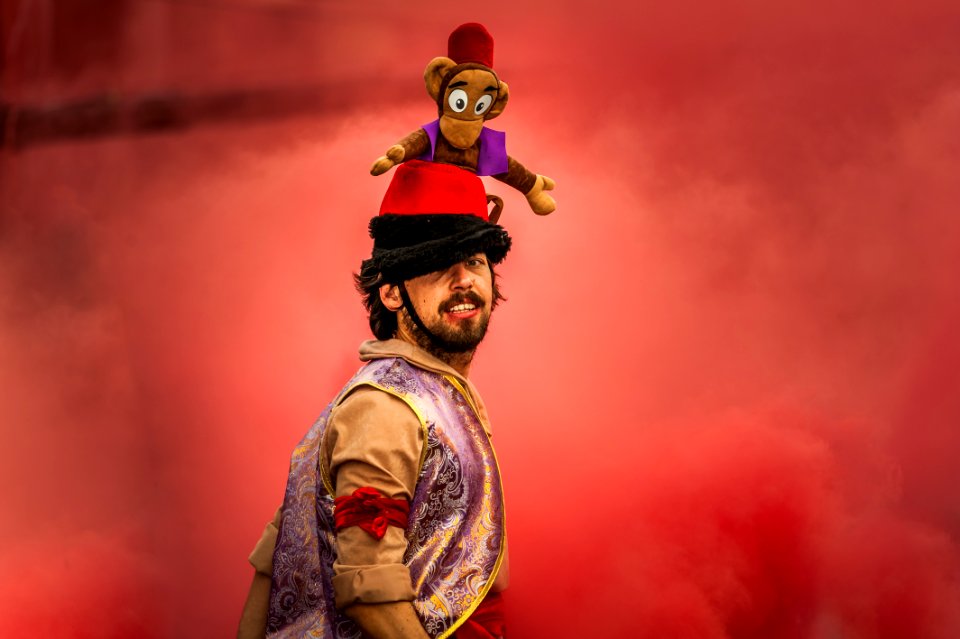 Man Wearing Aladdin Costume