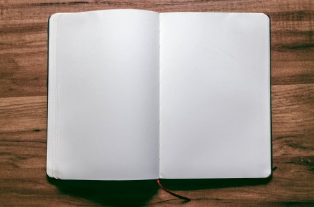 Notebook With Blank Pages photo