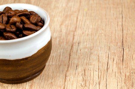 Coffee Beans In Bowl photo