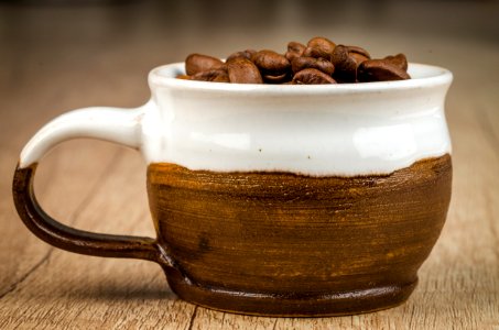 Brown And White Cup