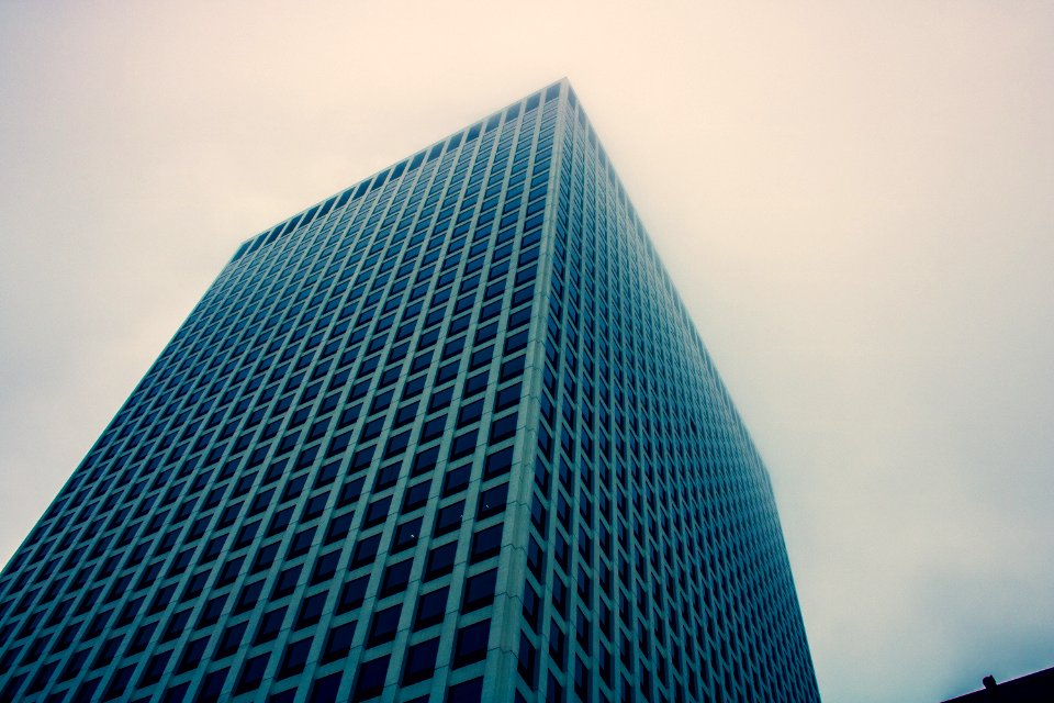 Low Angle Photography Of Blue Building