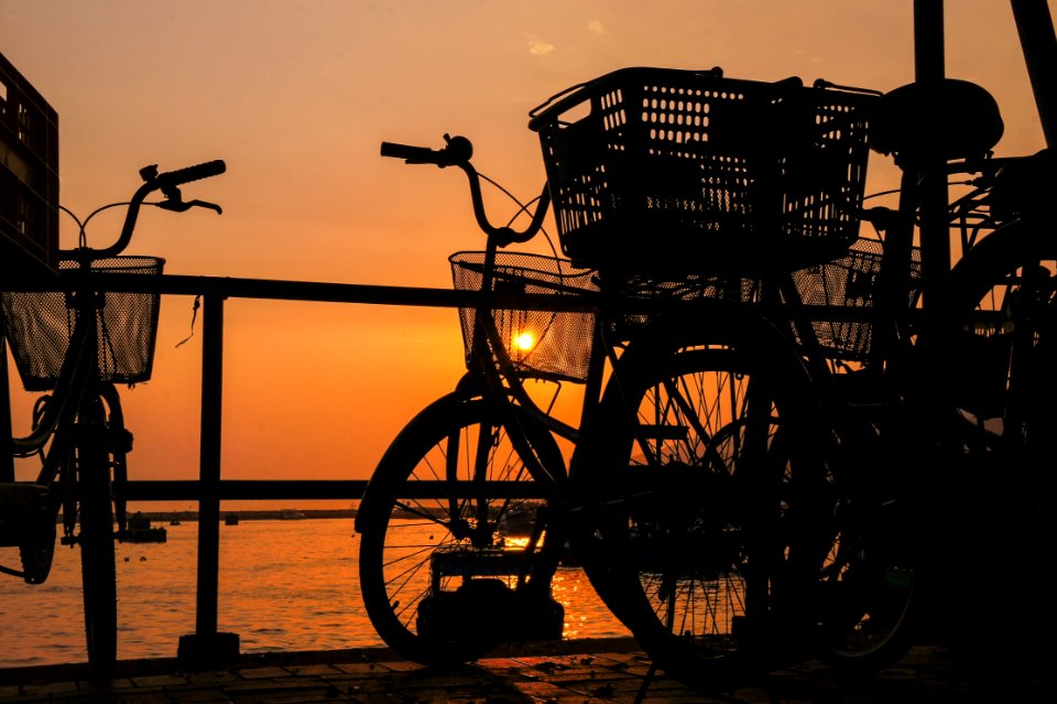 Silhouette Of Bicycle