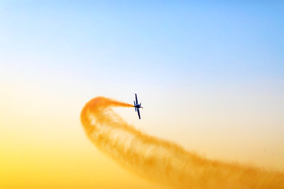 Black Airplane In The Sky