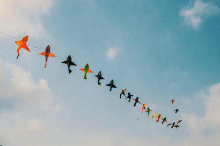 Assorted-color Kites