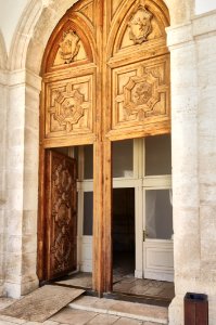 Arch Door Carving Place Of Worship photo