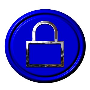 Blue Cobalt Blue Electric Blue Padlock