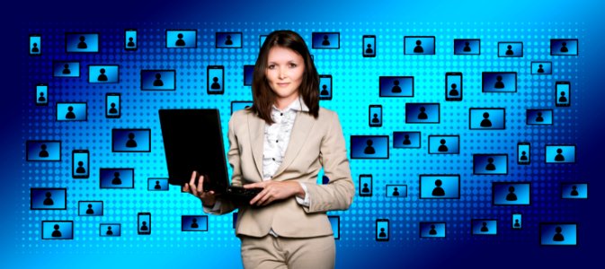Blue Television Program Public Relations Newscaster
