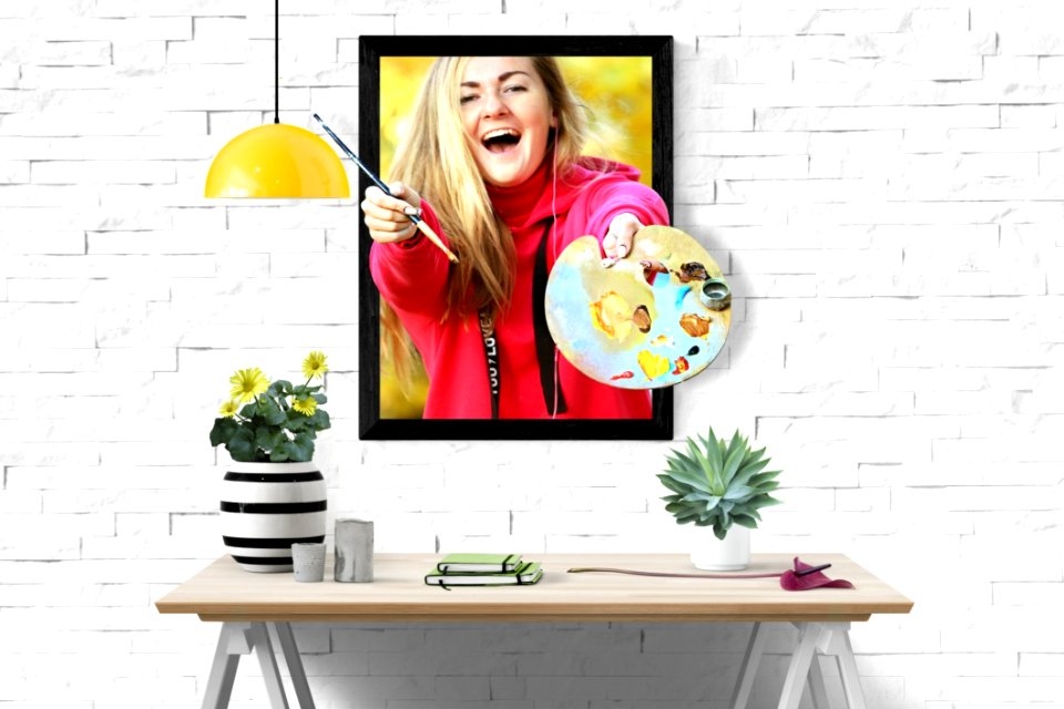 Yellow Product Flower Picture Frame