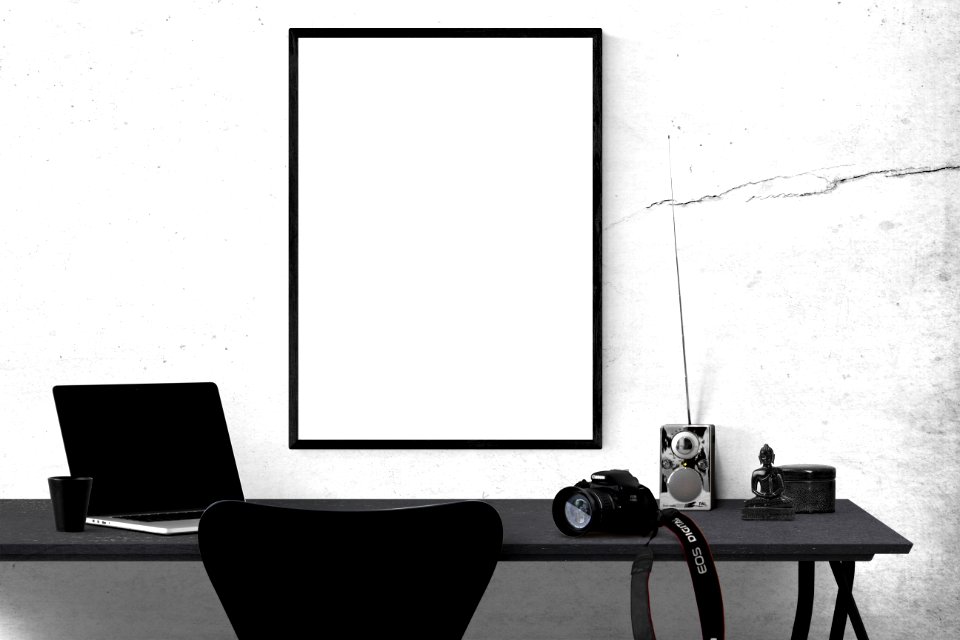 Black And White Furniture Interior Design Table
