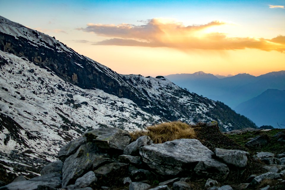 White And Gray Mountains