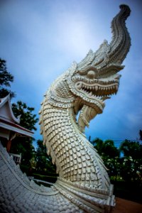 White Dragon Statue photo