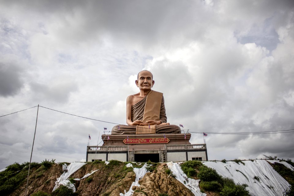 Brown Concrete Buddha Building