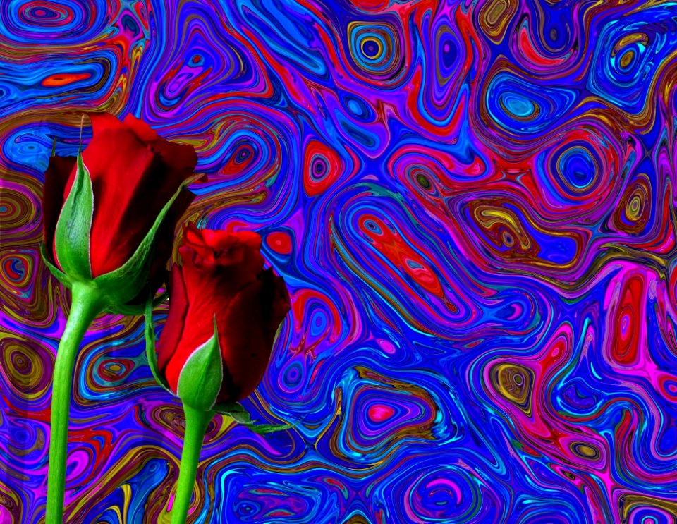 Psychedelic Art Purple Art Modern Art
