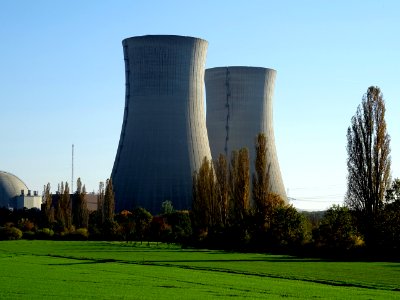 Cooling Tower Power Station Grass Nuclear Power Plant photo