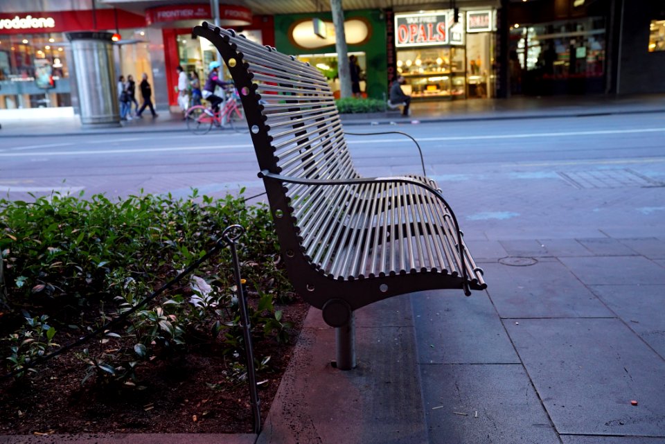 Furniture Chair Public Space Sidewalk