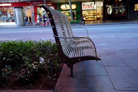 Furniture Chair Public Space Sidewalk