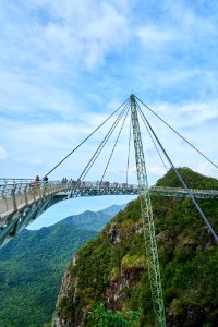 Bridge Sky Cable Stayed Bridge Suspension Bridge photo