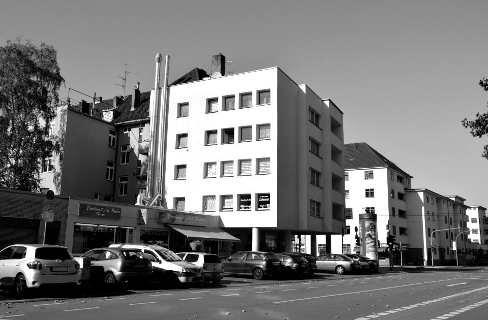 Building Metropolitan Area Residential Area Black And White