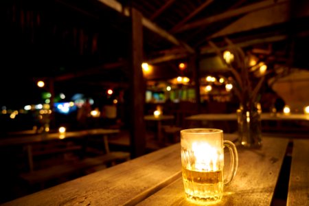 Night Lighting Bar Drink