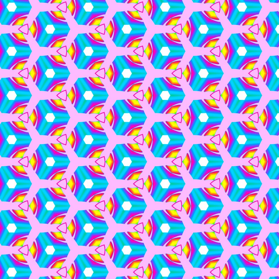Blue Yellow Pattern Design