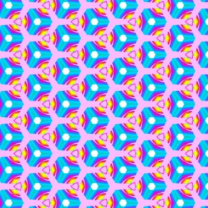 Blue Yellow Pattern Design