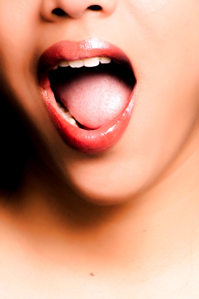 Woman Opening Her Mouth