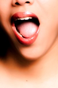 Woman Opening Her Mouth photo