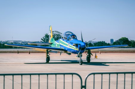 Blue Propeller Plane photo